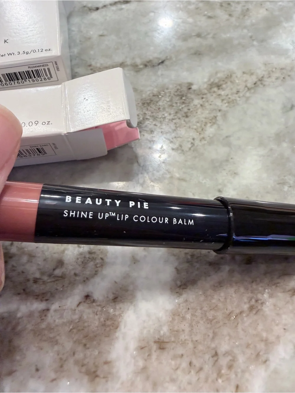 SuperCheek Powder Blush & Shine Up Lip Colour Balm - Rose/Pink Set